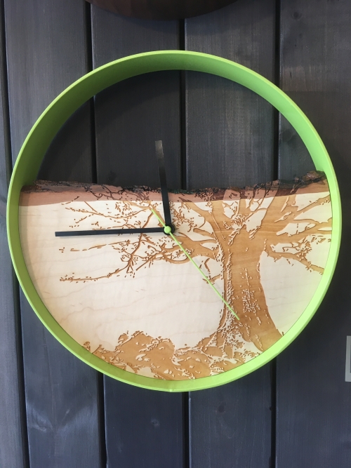 Green clock Philippe Foley